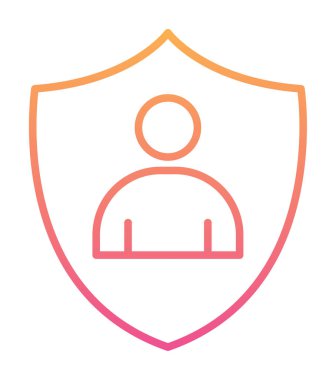 Hesap koruma simgesi vektör illüstrasyonuName