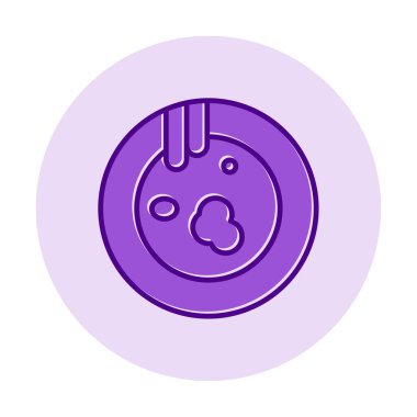 Kirli tabak simgesinin vektör çizimi