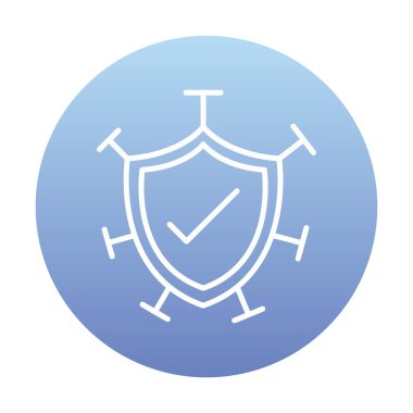 Koruma kalkanı ikonu vektör illüstrasyon tasarımı