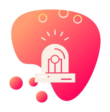 Siren simgesi vektör illüstrasyonu