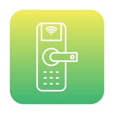 Akıllı Kapı simgesi vektör çizimi