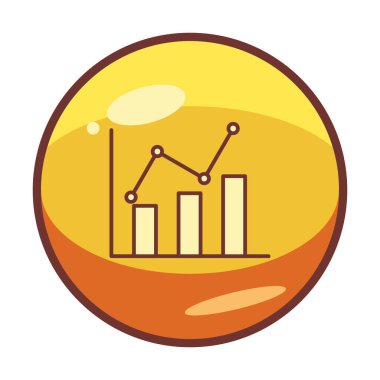 Grafik. Web simgesi basit illüstrasyon 