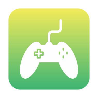 Basit bir oyun alanı simgesi, renkli kontrol simgesi. Vektör illüstrasyonu