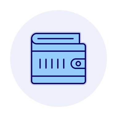 wallet icon, vector illustration simple design