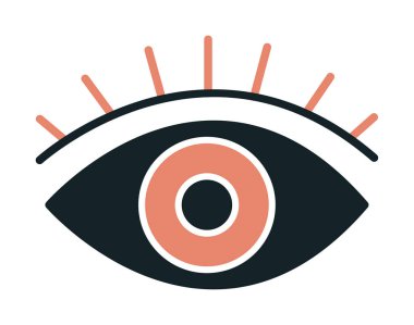 Göz simgesi, vektör illüstrasyon tasarımı 