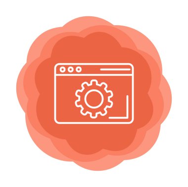 Tarayıcı Simge vektör çizimi ayarlanıyor