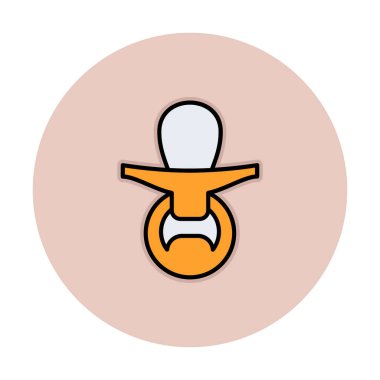 Emzik simgesi web basit illüstrasyon