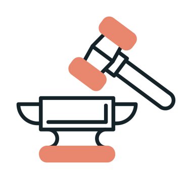 örs simgesi, vektör illüstrasyonu basit tasarım