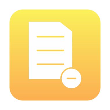 Substraction düz simge, vektör illüstrasyonu 