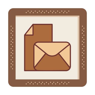 posta simgesi, vektör illüstrasyonu   