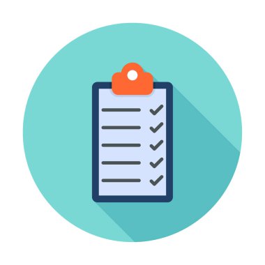 Kontrol listesi vektör simgesi modern basit vektör illüstrasyonu