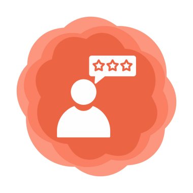 Müşteri İncelemesi, geribildirim ikonu vektör çizimi