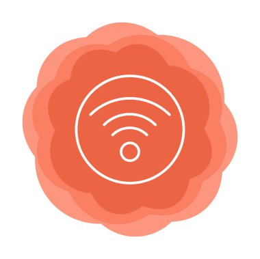 wifi simgesi, vektör illüstrasyonu basit tasarım