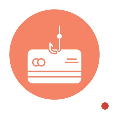 phishing satır simgesi, güvenlik ve hack, vektör 