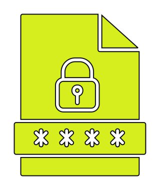 Dosya Parolası vektör çizimi