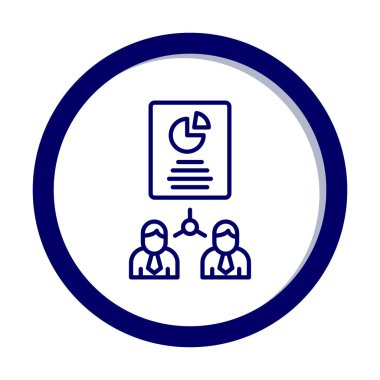 Work Distribution web icon, vector illustration 