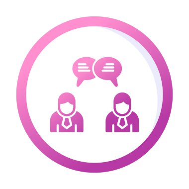 Kullanıcılar iletişim konsepti vektör illüstrasyonunu sohbet