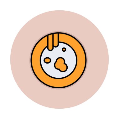 Kirli tabak simgesinin vektör çizimi