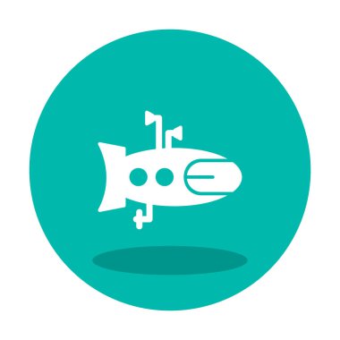 denizaltı simgesi web basit illüstrasyon