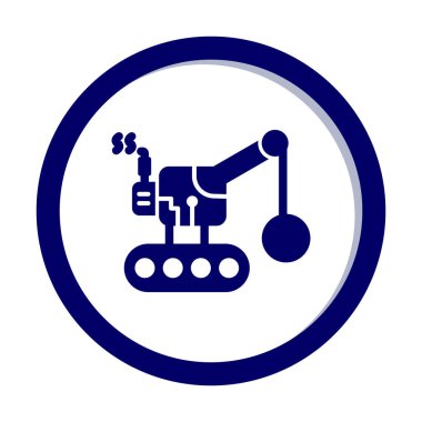 Wrecking Ball simgesi, vektör illüstrasyonu 