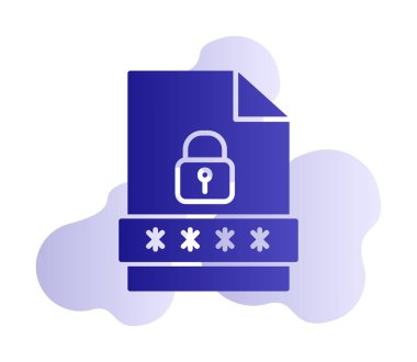 Dosya Parolası vektör çizimi