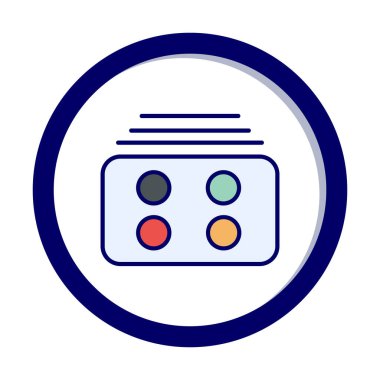 Menü web simgesi, vektör çizim