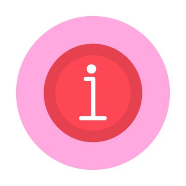 bilgi simgesi. bu daire beyaz bir arkaplanda izole edilmiş 