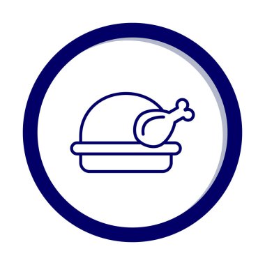 tavuk simgesi vektör illüstrasyonu