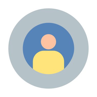 kullanıcı simgesi işaret vektörü çizimi 