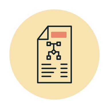 Dosya vektör simgesini çalıştır. Yazdırma, mobil ve web uygulamaları için kullanılabilir.