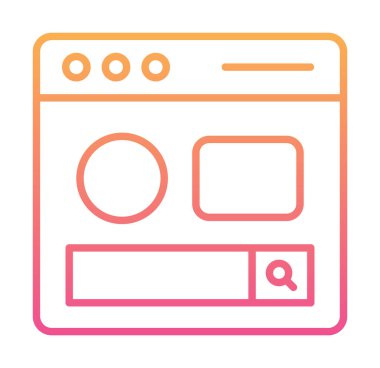 Basit sayfa satırını, ana vektör ögelerini ara