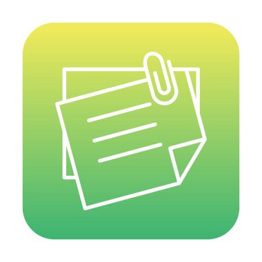 Yapışkan Notlar simge vektör çizimi