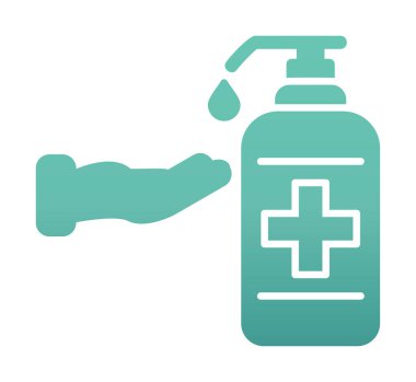 Basit El Yıkama simgesi, vektör illüstrasyonu