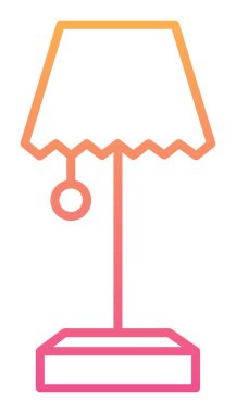 tablo lambası vektör illüstrasyonu