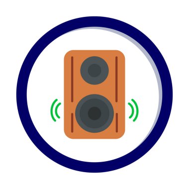 hoparlör simgesi, vektör illüstrasyonu basit tasarım