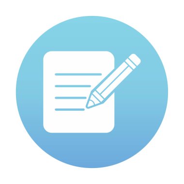 Kağıt Düzenleme. Web simgesi basit illüstrasyon