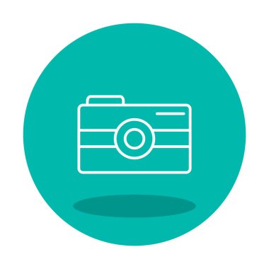 Kamera. Web simgesi basit illüstrasyon 