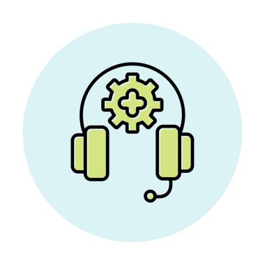 ikon vektör illüstrasyonunu destekle