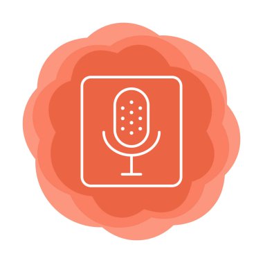 Illustration vector graphic of microphone icon