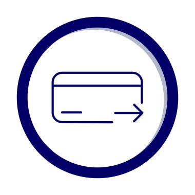 Kredi kartı ikonu vektör illüstrasyonu