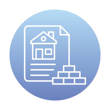 Ev Dosyası simgesi, vektör illüstrasyonu 