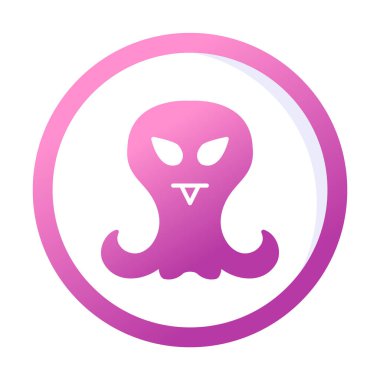 Sevimli uzaylı karakter Vektör illüstrasyonu