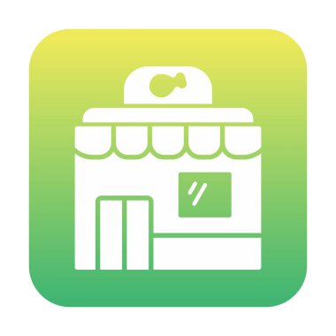 Resturant ağ simgesi, vektör illüstrasyonu