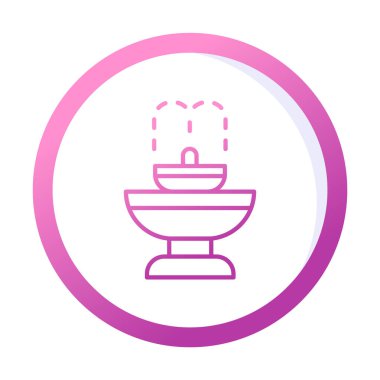 fıskiye ikonu vektör illüstrasyonu