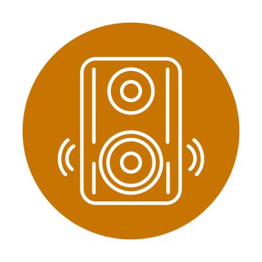 hoparlör simgesi, vektör illüstrasyonu basit tasarım