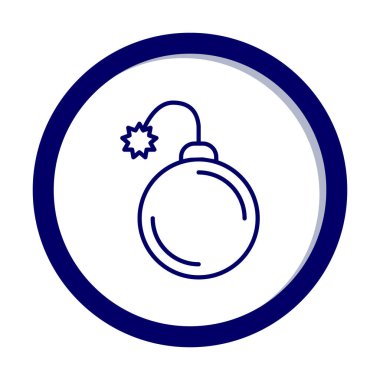 Bomba yassı ikon. vektör renk çizimi