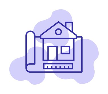 Vektör Yapı Çizim simgesi illüstrasyonu                                                    