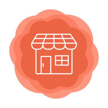 Dükkanı web simge vektör çizim