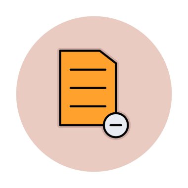 Substraction düz simge, vektör illüstrasyonu 