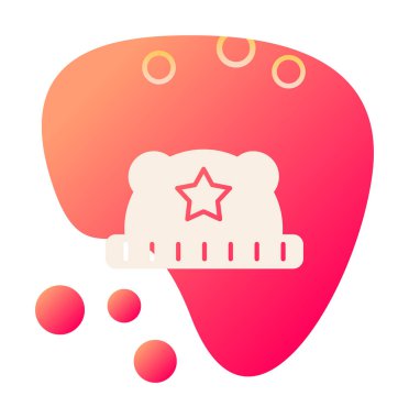 Bebek Şapka. Web simgesi basit illüstrasyon 